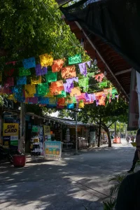 Urban street scene in Cancun, Quintana Roo